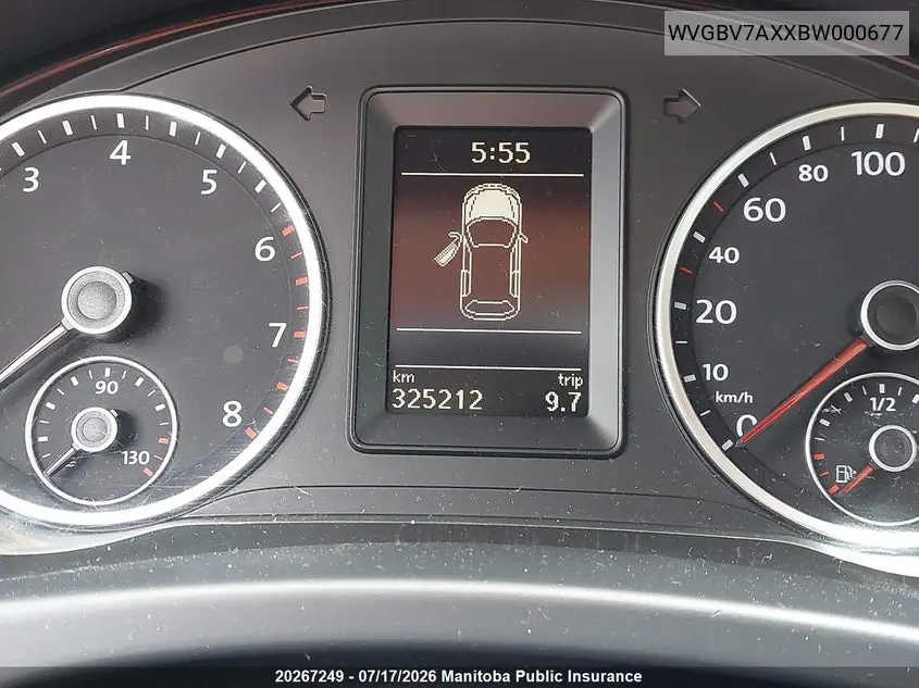 2011 Volkswagen Tiguan 2.0 Tsi VIN: WVGBV7AXXBW000677 Lot: 20267249