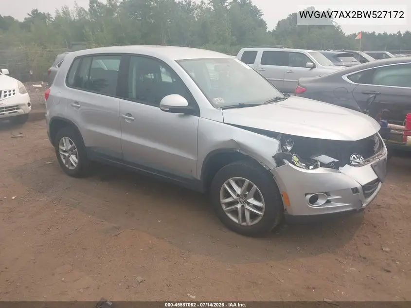 2011 Volkswagen Tiguan S VIN: WVGAV7AX2BW527172 Lot: 45587062