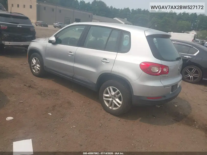 2011 Volkswagen Tiguan S VIN: WVGAV7AX2BW527172 Lot: 45587062