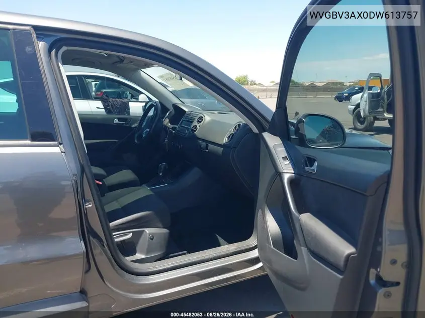 2013 Volkswagen Tiguan S VIN: WVGBV3AX0DW613757 Lot: 45482053