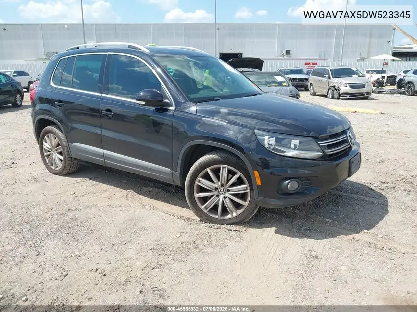 2013 Volkswagen Tiguan Se VIN: WVGAV7AX5DW523345 Lot: 45565832