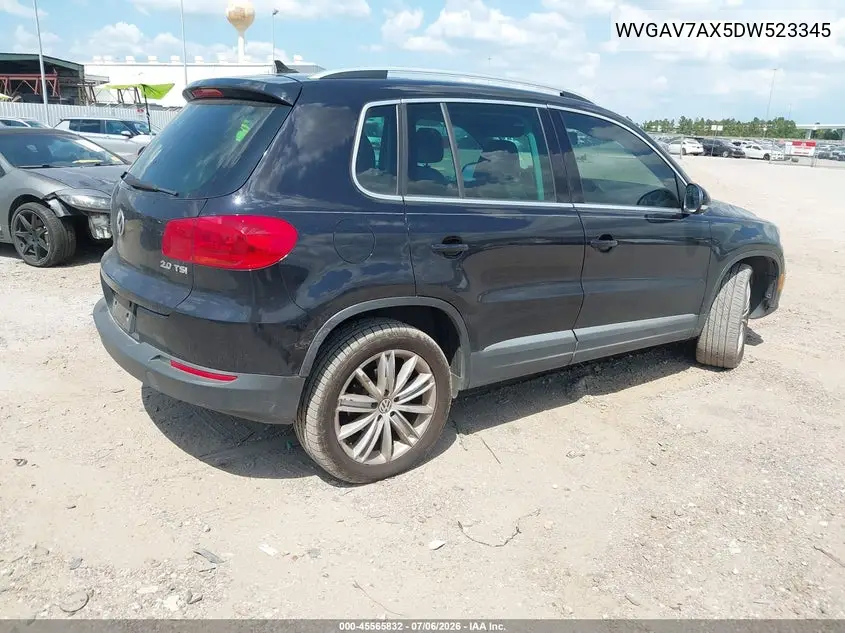 2013 Volkswagen Tiguan Se VIN: WVGAV7AX5DW523345 Lot: 45565832