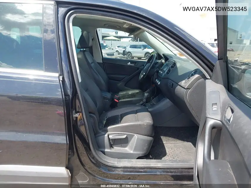 2013 Volkswagen Tiguan Se VIN: WVGAV7AX5DW523345 Lot: 45565832