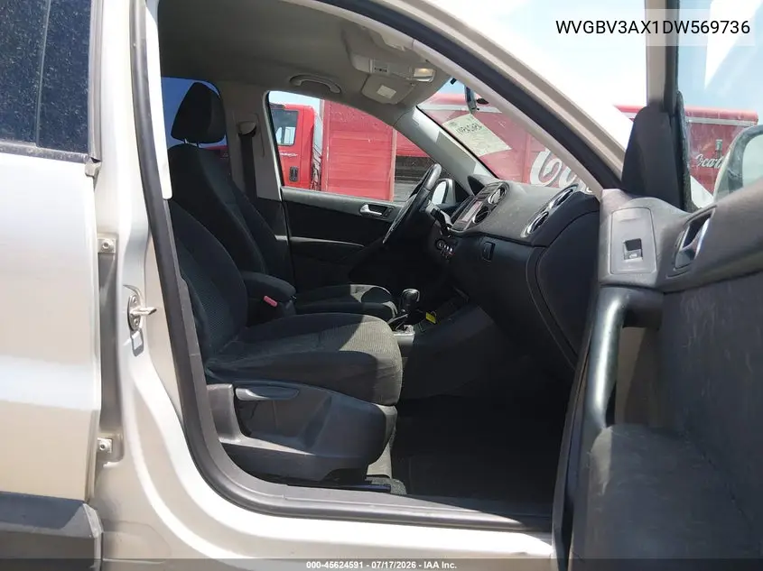 2013 Volkswagen Tiguan S VIN: WVGBV3AX1DW569736 Lot: 45624591