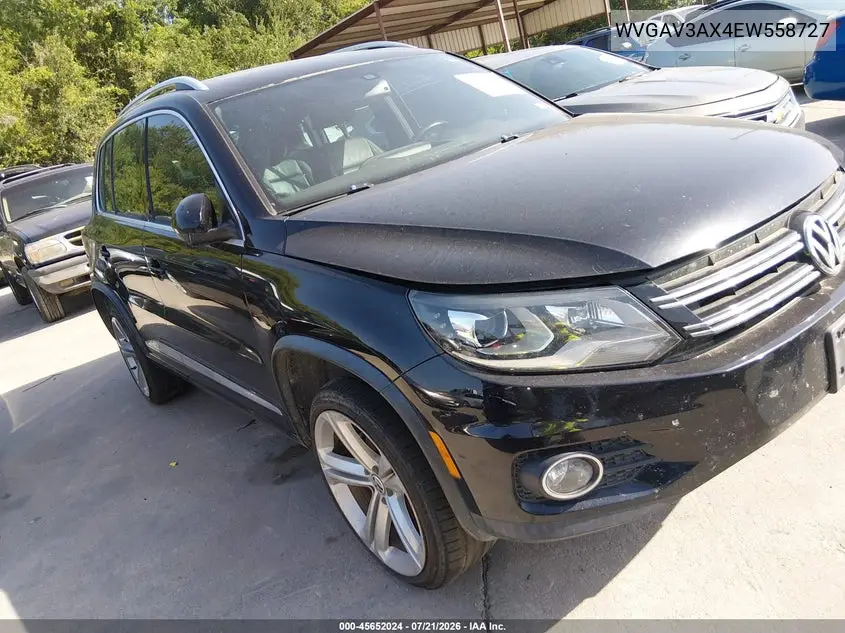 2014 Volkswagen Tiguan R-Line VIN: WVGAV3AX4EW558727 Lot: 45652024