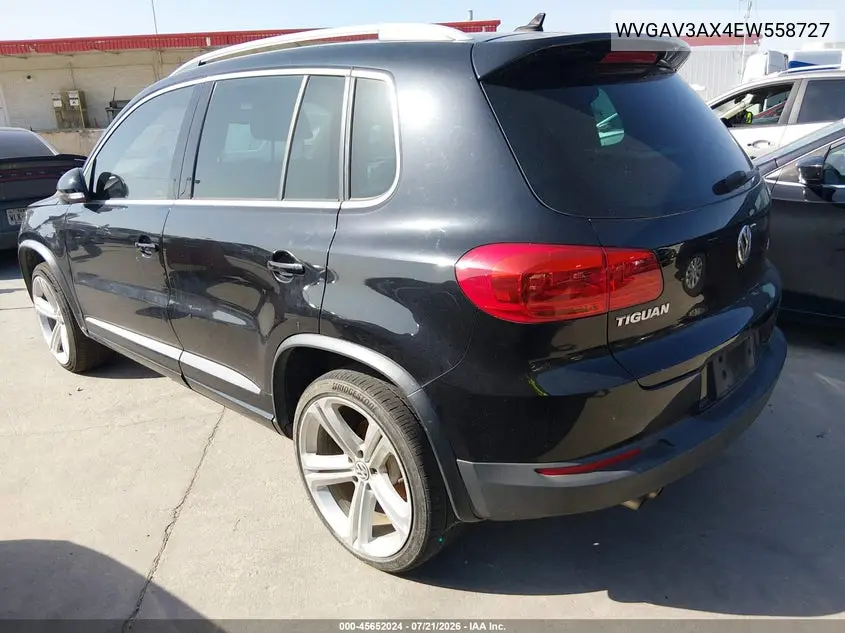 2014 Volkswagen Tiguan R-Line VIN: WVGAV3AX4EW558727 Lot: 45652024