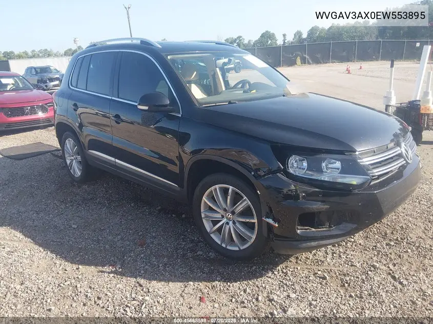 2014 Volkswagen Tiguan Sel VIN: WVGAV3AX0EW553895 Lot: 45668598