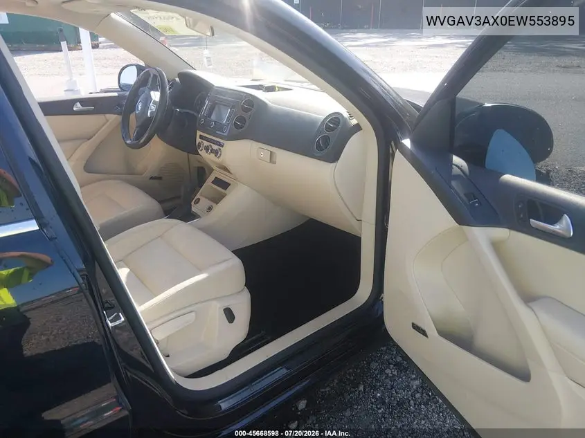 2014 Volkswagen Tiguan Sel VIN: WVGAV3AX0EW553895 Lot: 45668598