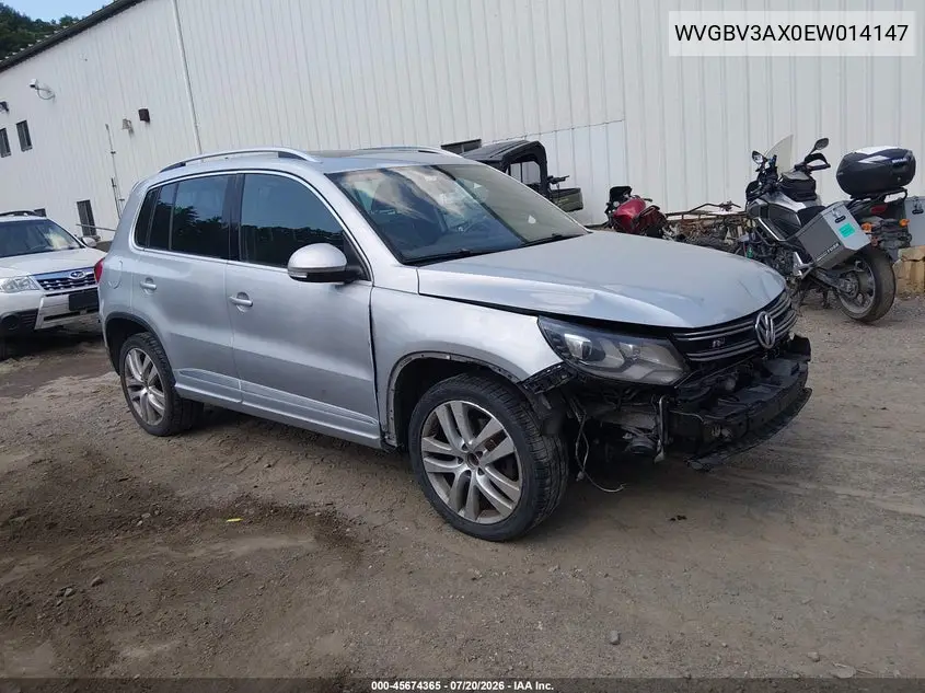 2014 Volkswagen Tiguan R-Line VIN: WVGBV3AX0EW014147 Lot: 45674365