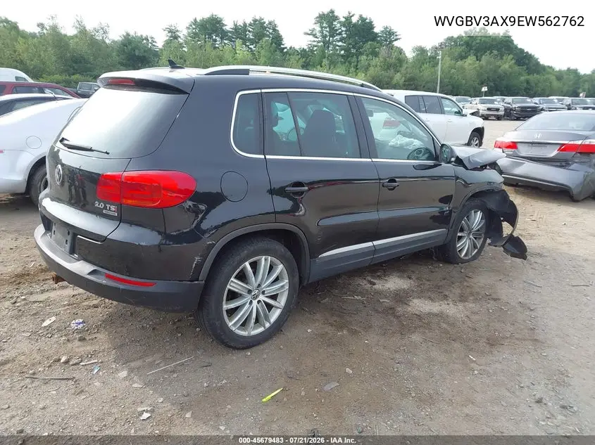 2014 Volkswagen Tiguan Sel VIN: WVGBV3AX9EW562762 Lot: 45679483