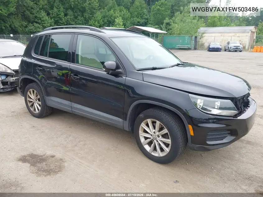 2015 Volkswagen Tiguan Se VIN: WVGBV7AX1FW503486 Lot: 45606584