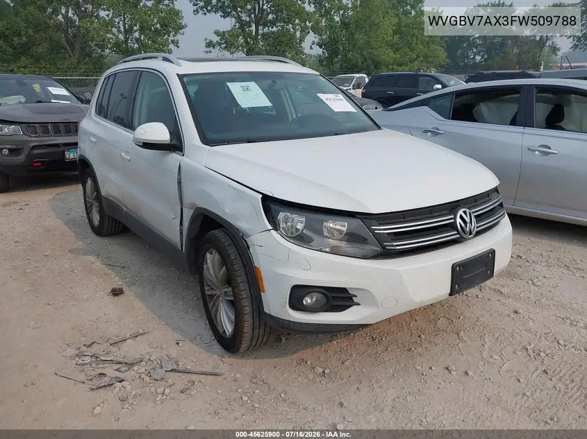 2015 Volkswagen Tiguan Sel VIN: WVGBV7AX3FW509788 Lot: 45625900