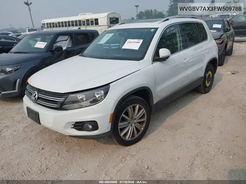2015 Volkswagen Tiguan Sel VIN: WVGBV7AX3FW509788 Lot: 45625900