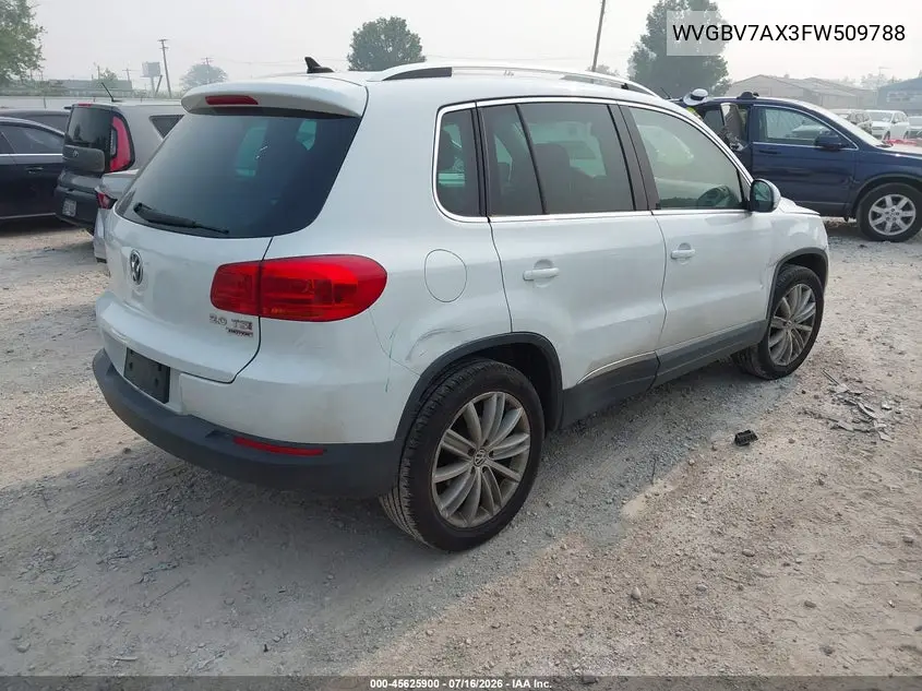 2015 Volkswagen Tiguan Sel VIN: WVGBV7AX3FW509788 Lot: 45625900