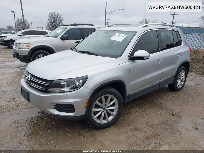 WVGRV7AX8HW506421 2017 Volkswagen Tiguan 2.0T Wolfsburg Edition