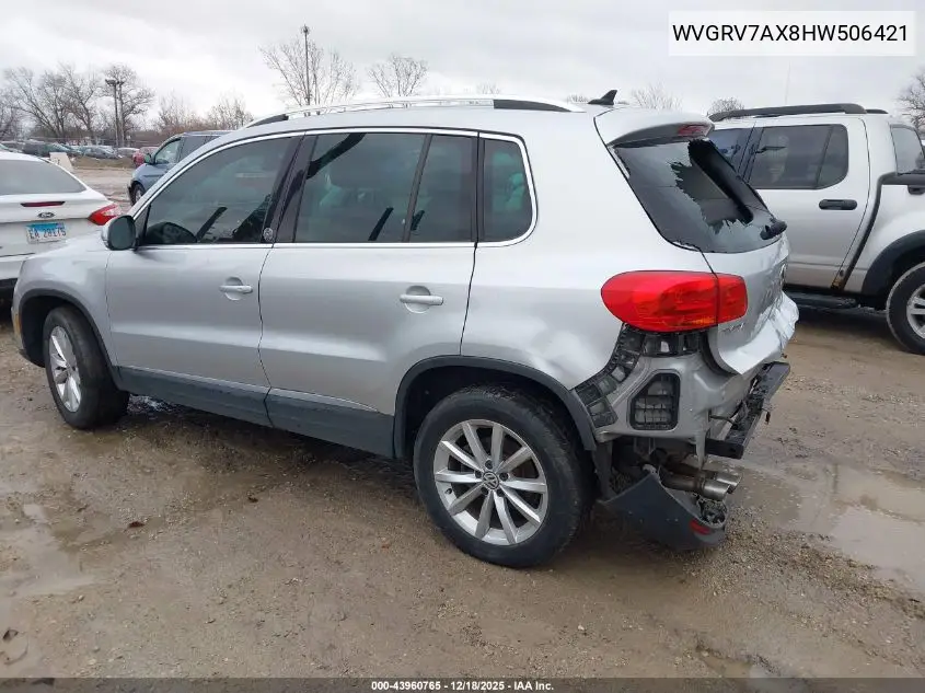 WVGRV7AX8HW506421 2017 Volkswagen Tiguan 2.0T Wolfsburg Edition