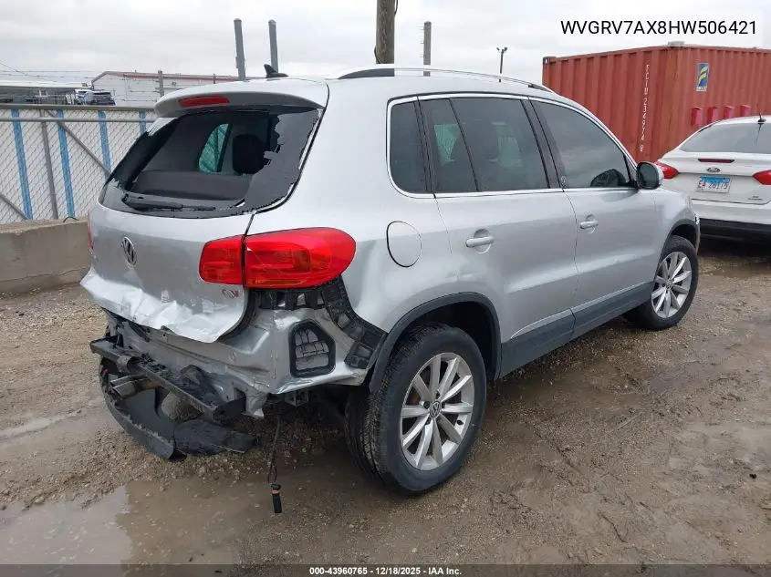 WVGRV7AX8HW506421 2017 Volkswagen Tiguan 2.0T Wolfsburg Edition