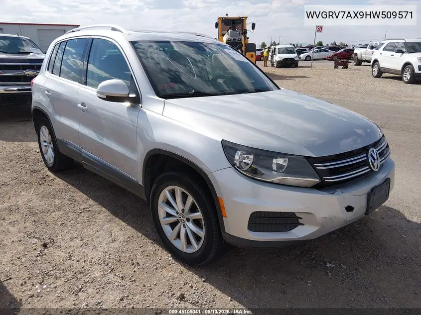 2017 Volkswagen Tiguan 2.0T Wolfsburg Edition VIN: WVGRV7AX9HW509571 Lot: 45105041