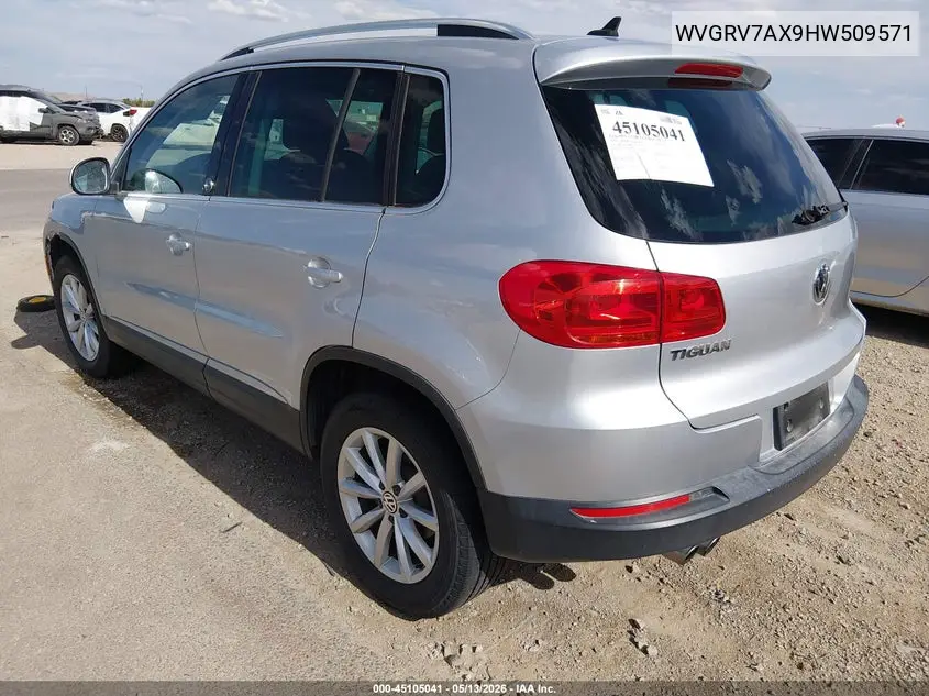 2017 Volkswagen Tiguan 2.0T Wolfsburg Edition VIN: WVGRV7AX9HW509571 Lot: 45105041
