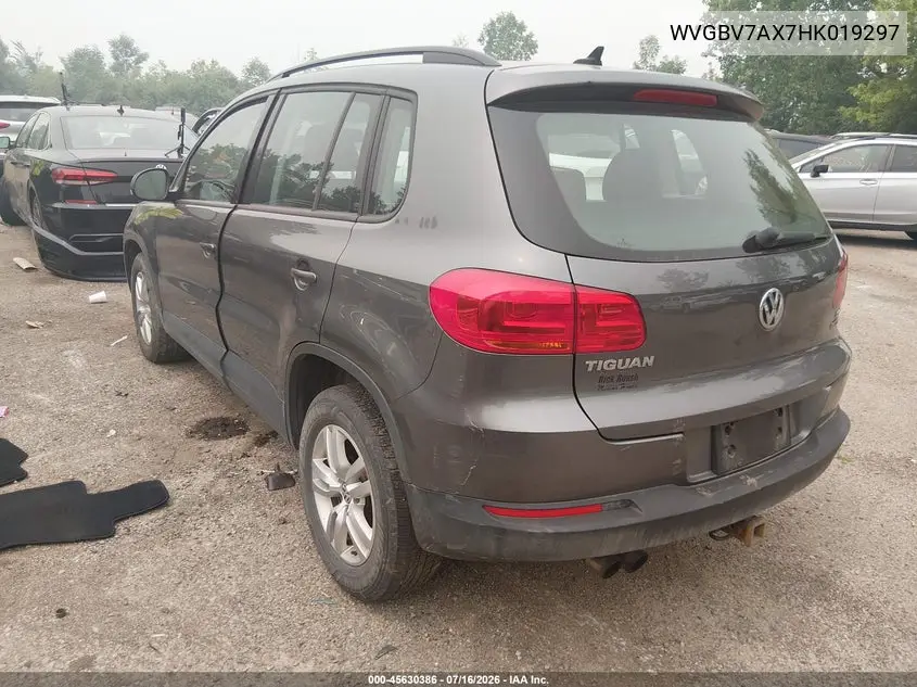2017 Volkswagen Tiguan 2.0T/2.0T S VIN: WVGBV7AX7HK019297 Lot: 45630386