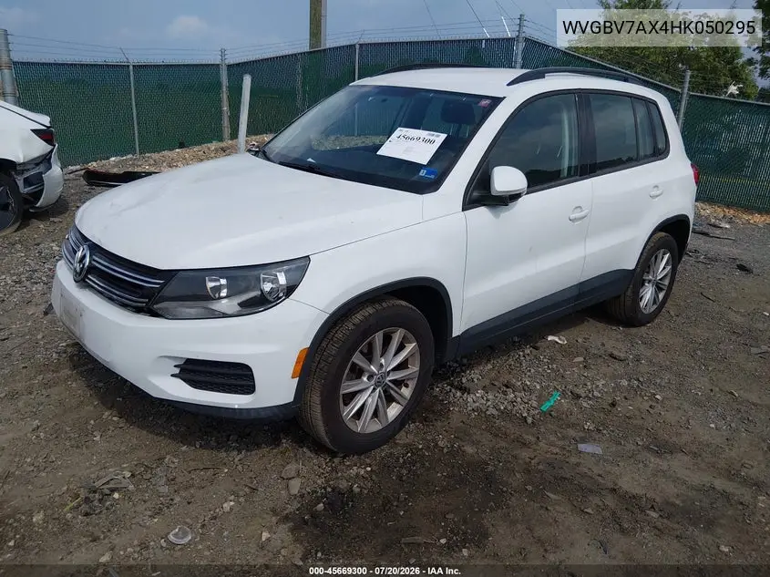 2017 Volkswagen Tiguan 2.0T/2.0T S VIN: WVGBV7AX4HK050295 Lot: 45669300