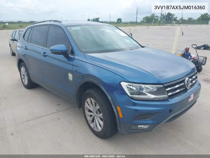 3VV1B7AX5JM016360 2018 Volkswagen Tiguan 2.0T S