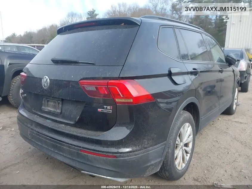 3VV0B7AXXJM115199 2018 Volkswagen Tiguan 2.0T S