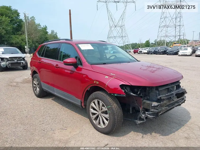 2018 Volkswagen Tiguan 2.0T S VIN: 3VV1B7AX6JM021275 Lot: 45613282