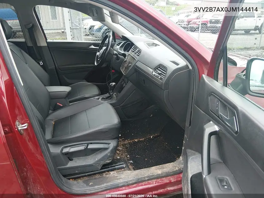 2018 Volkswagen Tiguan 2.0T Se/2.0T Sel VIN: 3VV2B7AX0JM144414 Lot: 45640588