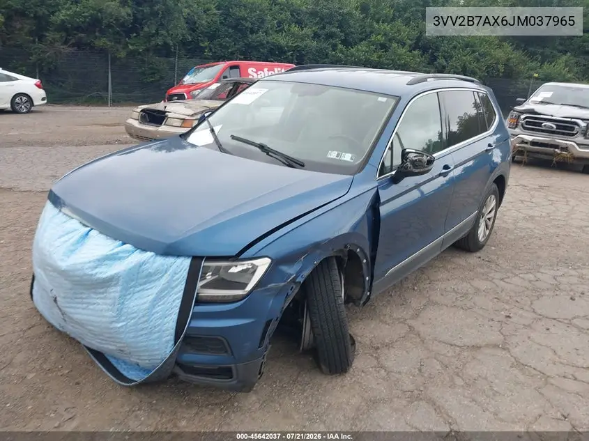 2018 Volkswagen Tiguan 2.0T Se/2.0T Sel VIN: 3VV2B7AX6JM037965 Lot: 45642037