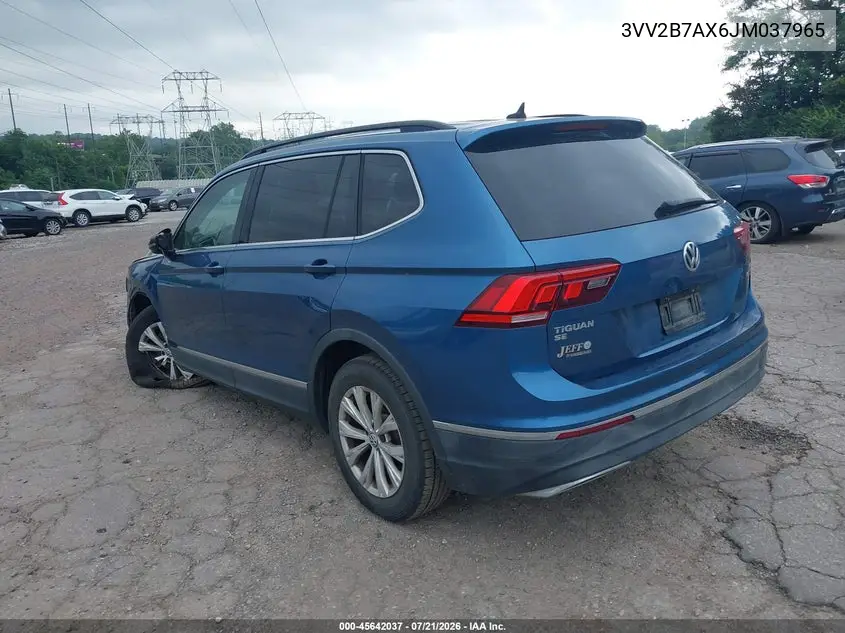 2018 Volkswagen Tiguan 2.0T Se/2.0T Sel VIN: 3VV2B7AX6JM037965 Lot: 45642037