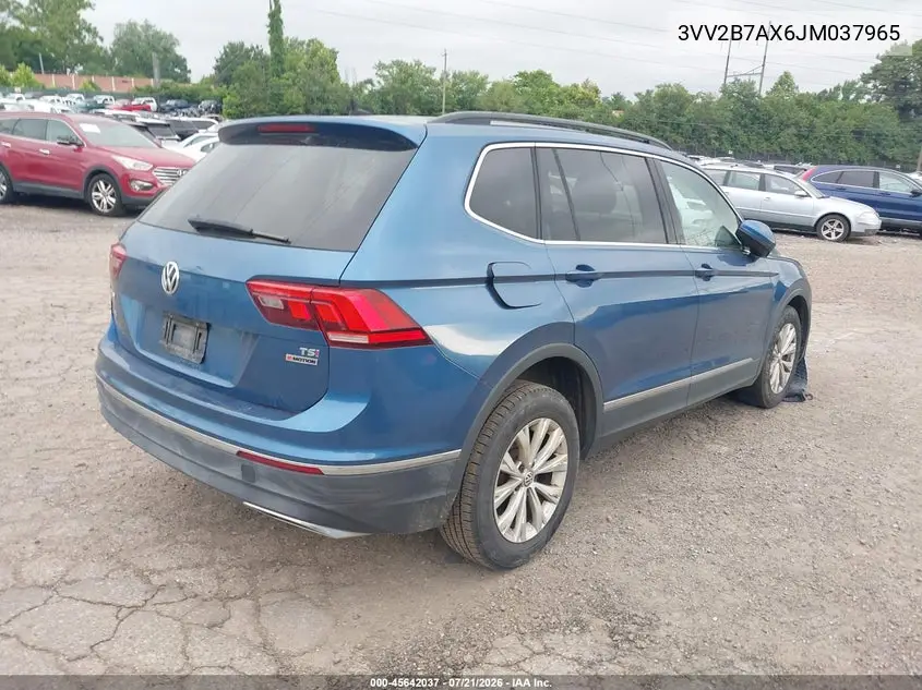 2018 Volkswagen Tiguan 2.0T Se/2.0T Sel VIN: 3VV2B7AX6JM037965 Lot: 45642037