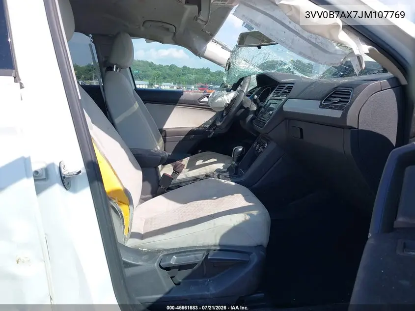 2018 Volkswagen Tiguan 2.0T S VIN: 3VV0B7AX7JM107769 Lot: 45661683