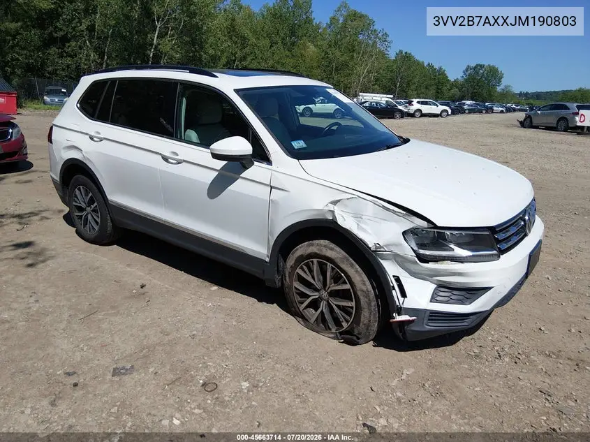 3VV2B7AXXJM190803 2018 Volkswagen Tiguan 2.0T Se/2.0T Sel