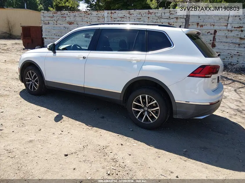 3VV2B7AXXJM190803 2018 Volkswagen Tiguan 2.0T Se/2.0T Sel