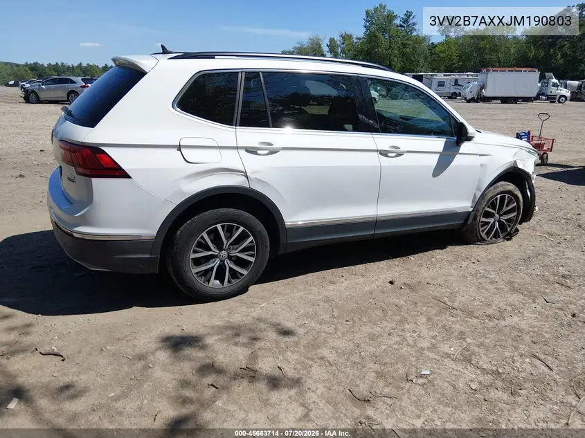 3VV2B7AXXJM190803 2018 Volkswagen Tiguan 2.0T Se/2.0T Sel