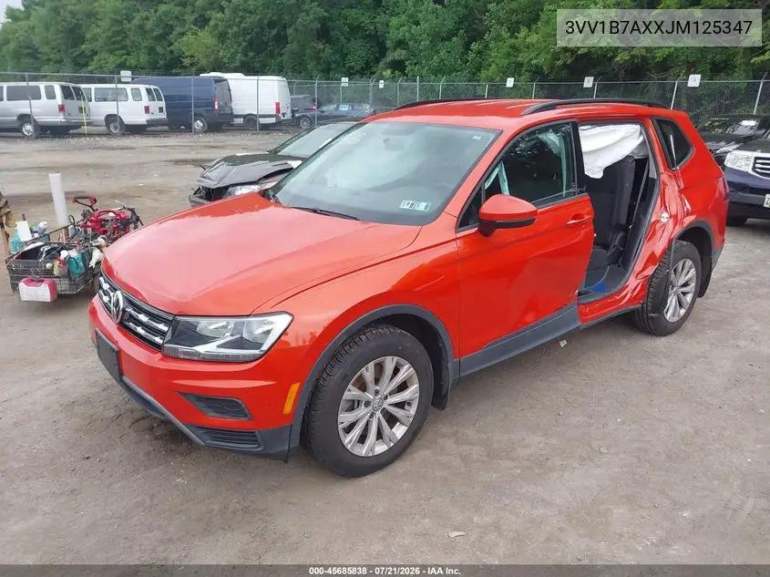 2018 Volkswagen Tiguan 2.0T S VIN: 3VV1B7AXXJM125347 Lot: 45685838
