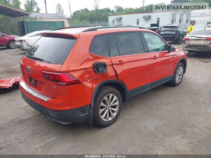 2018 Volkswagen Tiguan 2.0T S VIN: 3VV1B7AXXJM125347 Lot: 45685838