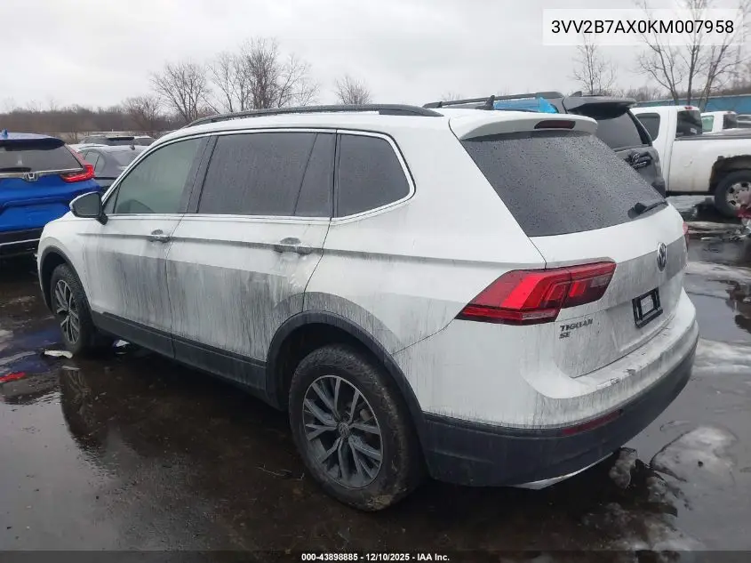 3VV2B7AX0KM007958 2019 Volkswagen Tiguan 2.0T Se/2.0T Sel/2.0T Sel R-Line/2.0T Sel R-Line Black