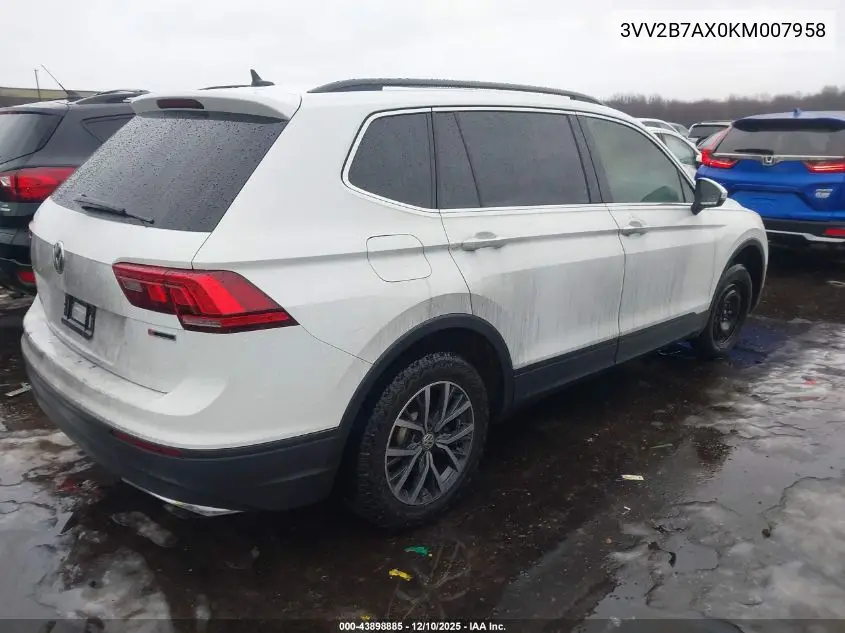 3VV2B7AX0KM007958 2019 Volkswagen Tiguan 2.0T Se/2.0T Sel/2.0T Sel R-Line/2.0T Sel R-Line Black