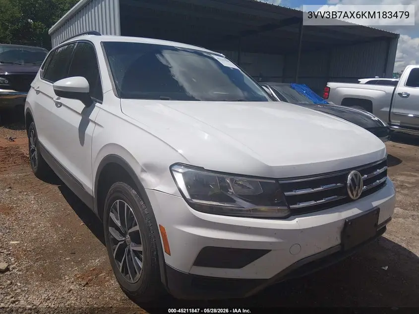 2019 Volkswagen Tiguan 2.0T Se/2.0T Sel/2.0T Sel R-Line/2.0T Sel R-Line Black VIN: 3VV3B7AX6KM183479 Lot: 45211847