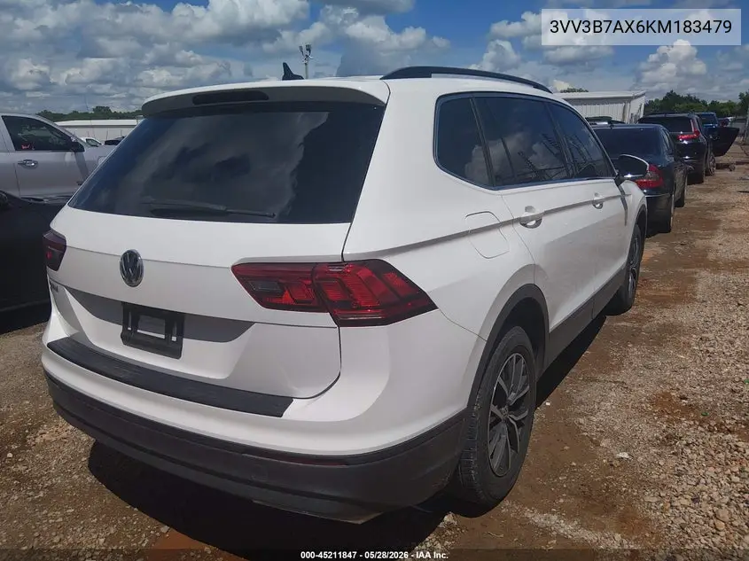 2019 Volkswagen Tiguan 2.0T Se/2.0T Sel/2.0T Sel R-Line/2.0T Sel R-Line Black VIN: 3VV3B7AX6KM183479 Lot: 45211847