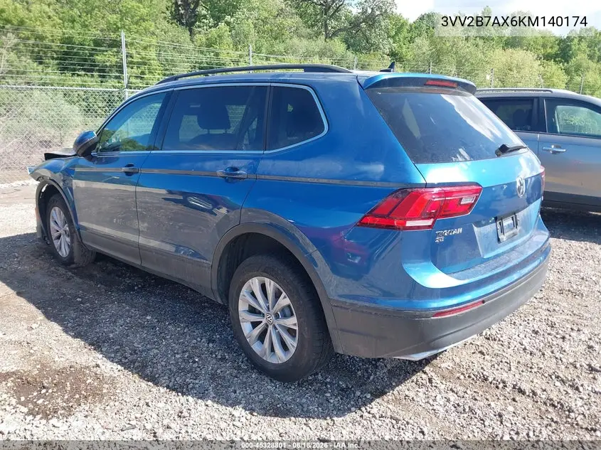 2019 Volkswagen Tiguan 2.0T Se/2.0T Sel/2.0T Sel R-Line/2.0T Sel R-Line Black VIN: 3VV2B7AX6KM140174 Lot: 45328801