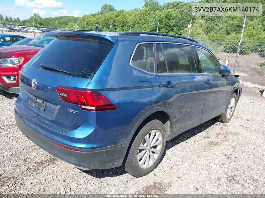 2019 Volkswagen Tiguan 2.0T Se/2.0T Sel/2.0T Sel R-Line/2.0T Sel R-Line Black VIN: 3VV2B7AX6KM140174 Lot: 45328801