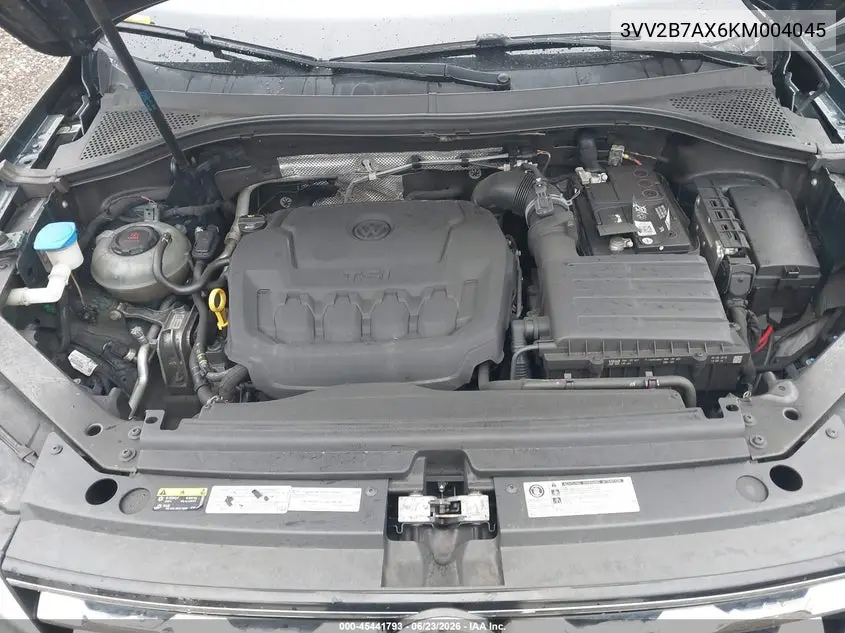 2019 Volkswagen Tiguan 2.0T Se/2.0T Sel/2.0T Sel R-Line/2.0T Sel R-Line Black VIN: 3VV2B7AX6KM004045 Lot: 45441793