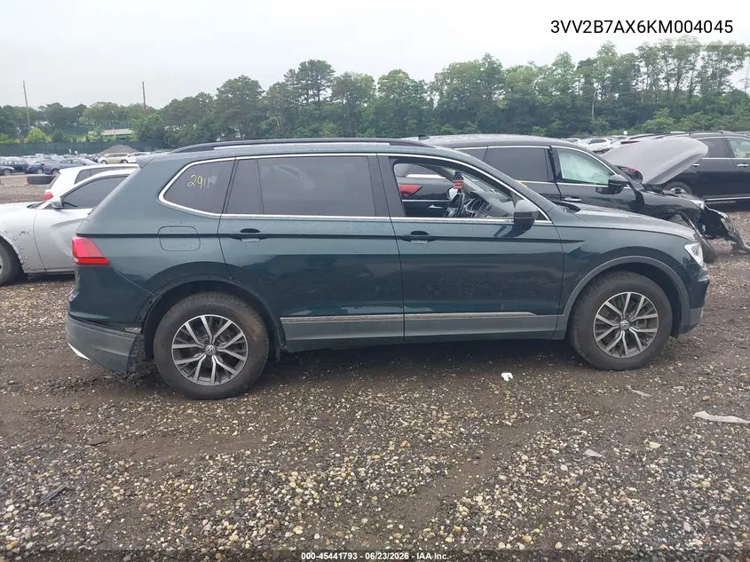 2019 Volkswagen Tiguan 2.0T Se/2.0T Sel/2.0T Sel R-Line/2.0T Sel R-Line Black VIN: 3VV2B7AX6KM004045 Lot: 45441793
