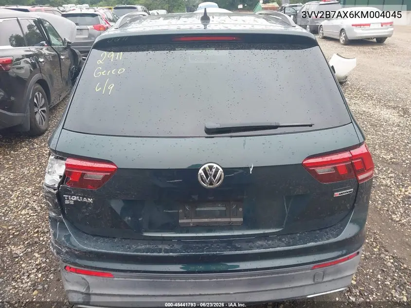 2019 Volkswagen Tiguan 2.0T Se/2.0T Sel/2.0T Sel R-Line/2.0T Sel R-Line Black VIN: 3VV2B7AX6KM004045 Lot: 45441793