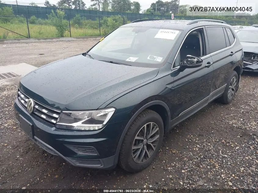 2019 Volkswagen Tiguan 2.0T Se/2.0T Sel/2.0T Sel R-Line/2.0T Sel R-Line Black VIN: 3VV2B7AX6KM004045 Lot: 45441793