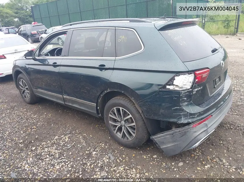 2019 Volkswagen Tiguan 2.0T Se/2.0T Sel/2.0T Sel R-Line/2.0T Sel R-Line Black VIN: 3VV2B7AX6KM004045 Lot: 45441793