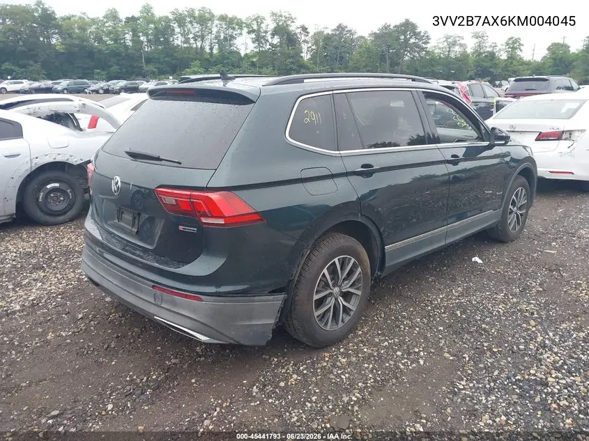 2019 Volkswagen Tiguan 2.0T Se/2.0T Sel/2.0T Sel R-Line/2.0T Sel R-Line Black VIN: 3VV2B7AX6KM004045 Lot: 45441793